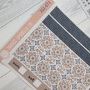 Neutral Florals And Shapes | Hobonichi Weeks Planner Kit Stickers | Serenity | 351-071