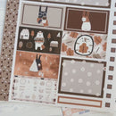 Winter Animals Kit | Plum Vertical Priorities 7x9 Planner Kit Stickers | Hibernate | 352-041