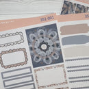 Neutral Florals And Shapes | Weekly Planner Kit Stickers | Serenity | 351-001