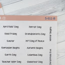 US Holidays Jen Plans Script Planner Stickers | FJP | S-011