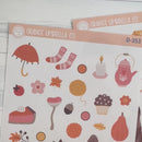 Autumn Vibes Kit | Kit Deco Journaling Planner Stickers | Fall Around | D-353