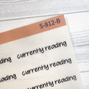 Currently Reading Jen Plans Script Planner Stickers | FJP Clear Matte | S-812-BCM