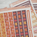 Autumn Vibes Kit | A5 Plum Daily Planner Kit Stickers | Fall Around | 353-141