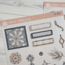 Neutral Florals And Shapes | Kit Deco Journaling Planner Stickers | Serenity | D-351