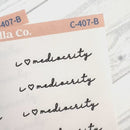 I love Mediocrity; Spazz Quotes Planner Stickers | C-407-B