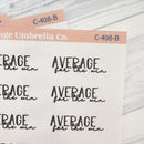 Average for the win; Spazz Quotes Planner Stickers | C-408-B