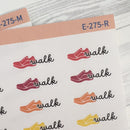 Walk Event Labels | Exercise Icon Script Planner Stickers | F16 | E-275