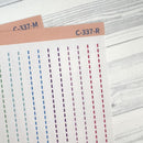 Stitched Washi Strip Dividers | Decorative Planner Stickers | C-337