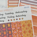 Autumn Vibes Kit | 7x9 Plum Daily Planner Kit Stickers | Fall Around | 353-151