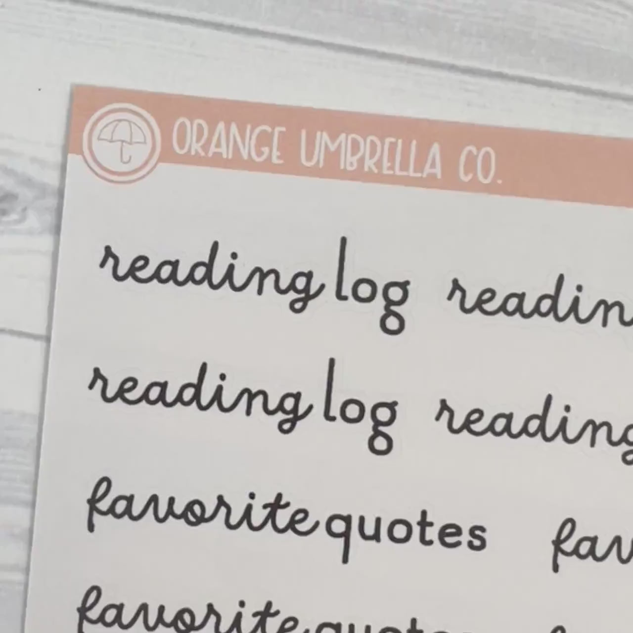 Reading Note Sheet Builder Planner Stickers | M-013, M-014 & M-015