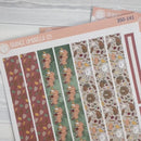 Thanksgiving Planner Kit | A5 Plum Daily Planner Kit Stickers | Turkey Trot | 350-141