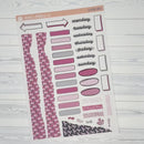 Breast Cancer Awareness Universal Planner Kit | Journal Style Planner Kit Stickers | U-020