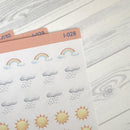 Weather Icon Planner Stickers | I-028 - I-035