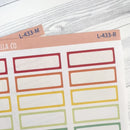 Hobonichi Label Quarter Box Planner Stickers | L-433