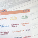 School Related Holiday Jen Plans Script Planner Stickers | FJP | S-001