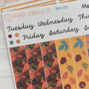 Fall Foliage Kit | 7x9 Daily Duo Planner Kit Stickers | Autumn Jewels | 354-131