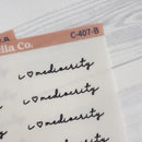 I love Mediocrity; Spazz Quotes Planner Stickers | Clear Matte | C-407-BCM