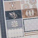 Neutral Florals And Shapes | Plum Vertical Priorities 7x9 Planner Kit Stickers | Serenity | 351-041