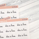 This is Fine Quote Script Planner Sticker | F16 | S-771-B