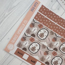 Winter Animals | Hobonichi Weeks Planner Kit Stickers | Hibernate | 352-071