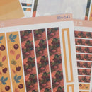 Fall Foliage Kit | A5 Plum Daily Planner Kit Stickers | Autumn Jewels | 354-141