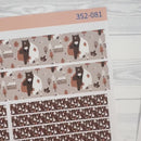 Winter Animals Kit | A5 Compact Vertical Planner Kit Stickers for Erin Condren | Hibernate | 352-081