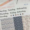 Neutral Florals And Shapes | 7x9 Plum Daily Planner Kit Stickers | Serenity | 351-151