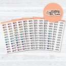 clear matte reading time planner stickers F18 transparent book icons for tracking reading sessions in planners