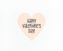 48 Heart Stickers. Happy Valentine's Day Stickers, Pink Valentine Stickers (