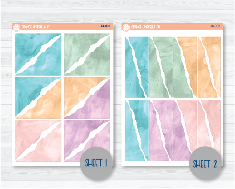 CLEARANCE | Monthly Watercolor Journaling Planner Stickers - March | White or Clear Matte | J4