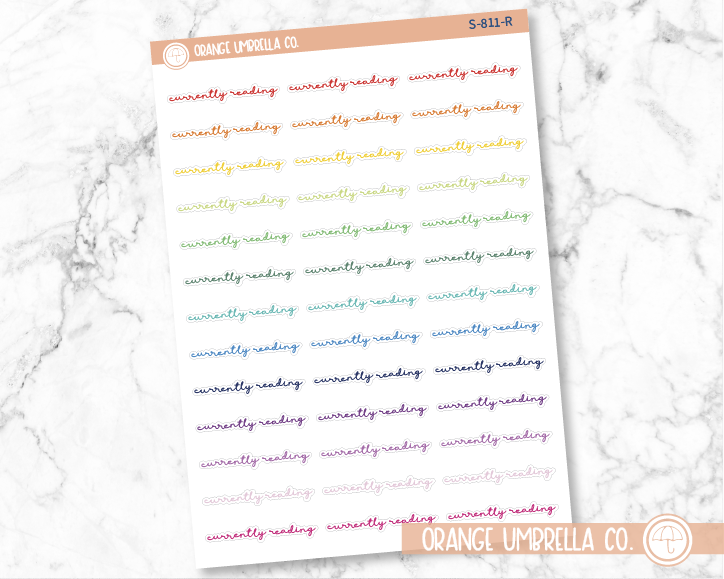 Currently Reading Script Planner Stickers | F5 | S-811