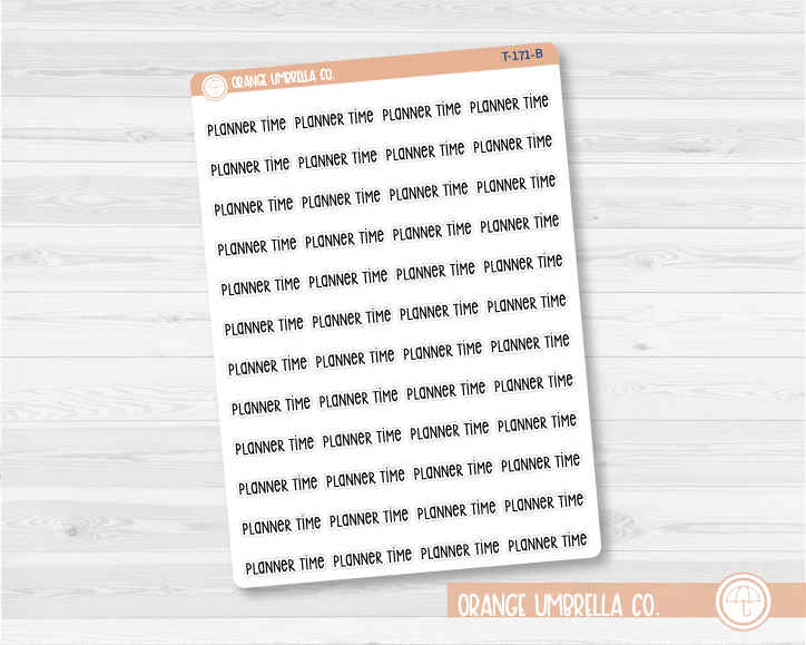 CLEARANCE | Planner Time Script Planner Stickers | F3  | T-171 / 915-146