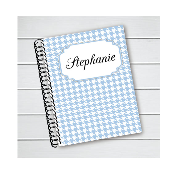 Name and Pattern Cover - Personalized Custom Spiral Journal Notebook  | NB-021