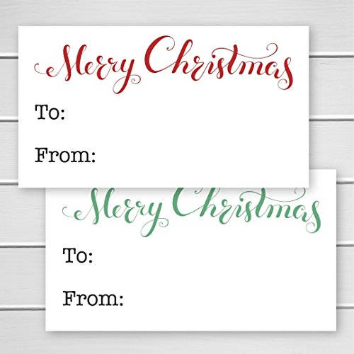 Christmas Gift Tag Stickers - 40ct, Christmas Gift Stickers, Christmas Gift Labels, White Package Stickers, Gift Wrapping Stickers (#521-WH)