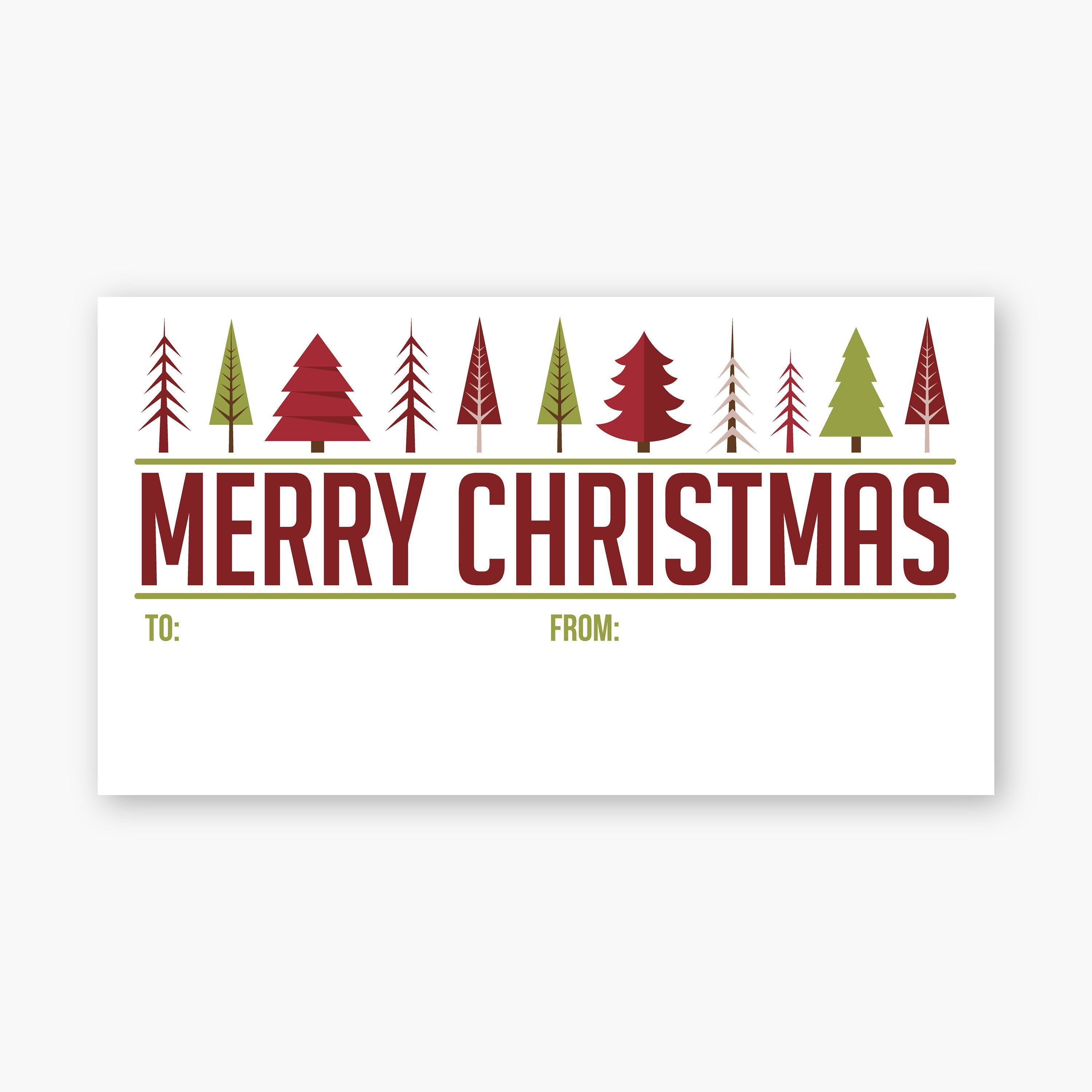 Christmas Gift Tag Stickers, Christmas Gift Stickers, Christmas Gift Labels, White Package Stickers, Gift Wrapping Stickers (#597-L)