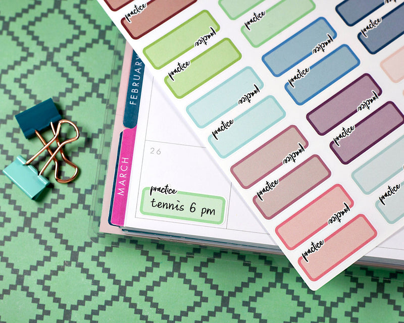 Practice Appointment Script Planner Stickers and Labels | L-195 / 911-003