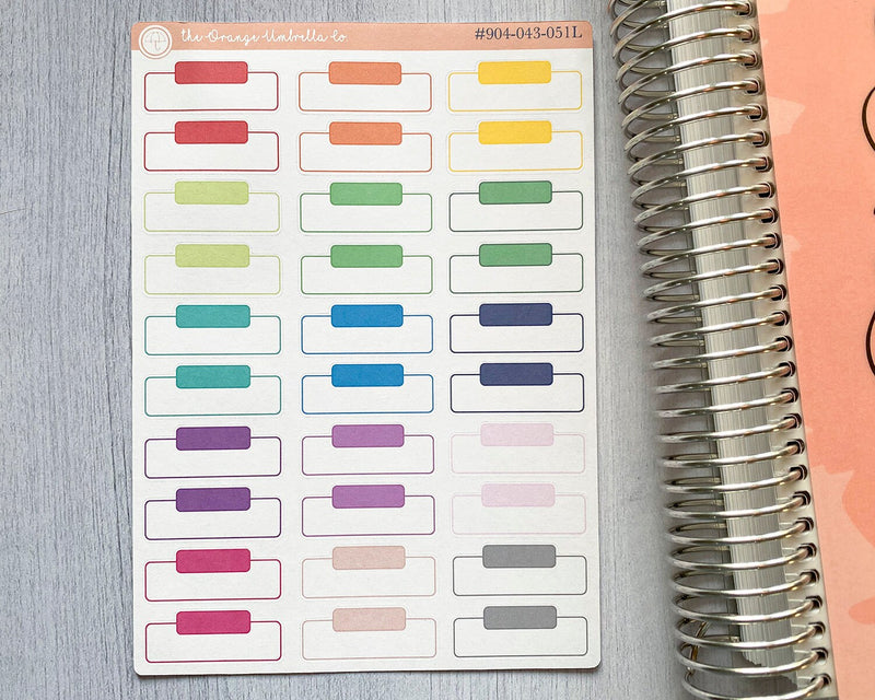 Appointment Labels with Time Slot Planner Stickers and Labels | L-218-R / 904-043-051-WH