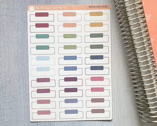 Appointment Labels with Time Slot Planner Stickers and Labels | L-218-M / 904-043-068-WH