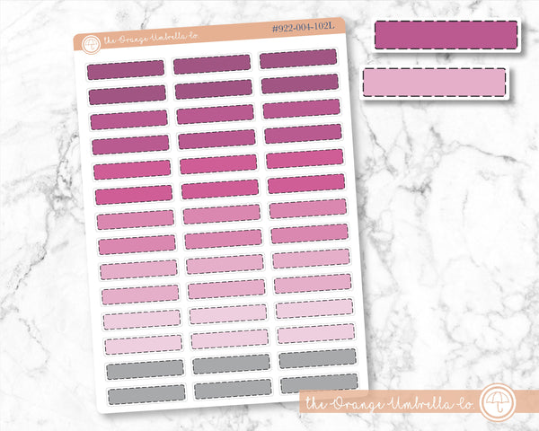 Stitched Skinny Appointment Planner Stickers and Labels  | Pink Ombre | 922-004-102-WH