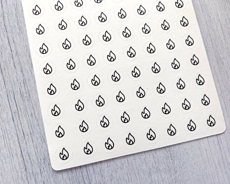 Natural Gas/Heating Budget Icon Planner Stickers | I-241-B / 910-039