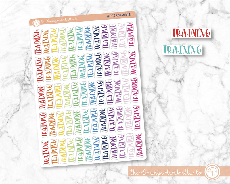 Training Script Planner Stickers | F1 | S-649-R / 903-026-051-WH