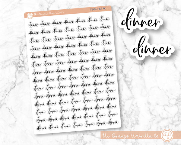 CLEARANCE | Dinner Script Planner Stickers | F2 | S-123-B / 904-065