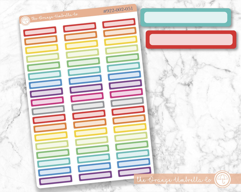 Appointment Skinny Planner Stickers and Labels  | L-104-R / 922-002-051XL-WH