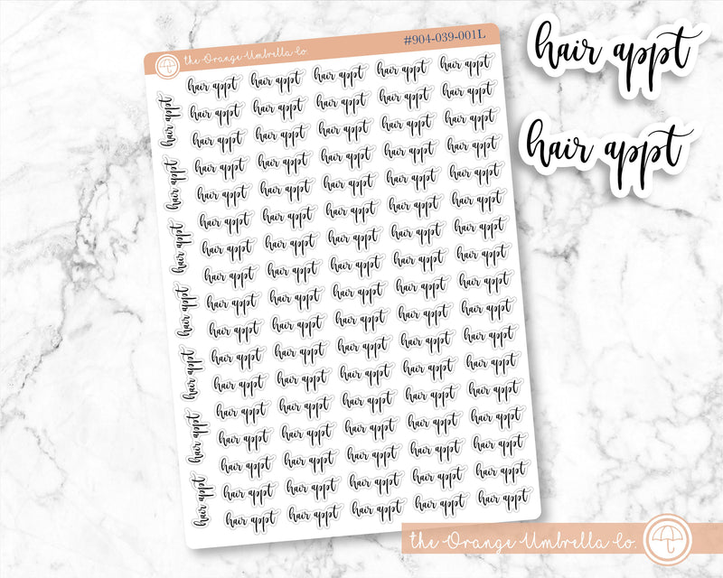 CLEARANCE | Hair Appointment Script Planner Stickers | F2 | S-036