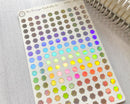 Tiny Hexagon Planner Stickers | Holo Foil | B-125-F-HO