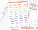 50% OFF -  CLEARANCE | Teacher Workday Script Planner Stickers | F4  | 902-173-051L-WH