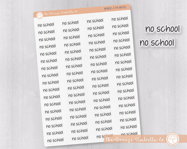 No School Jen Plans Script Planner Stickers | FJP Clear Matte | S-622-BCM