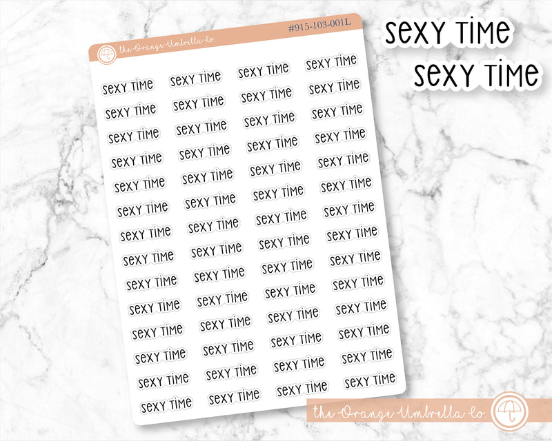 Sexy Time Script Planner Stickers | F3  | S-500 / 915-103-001L-WH