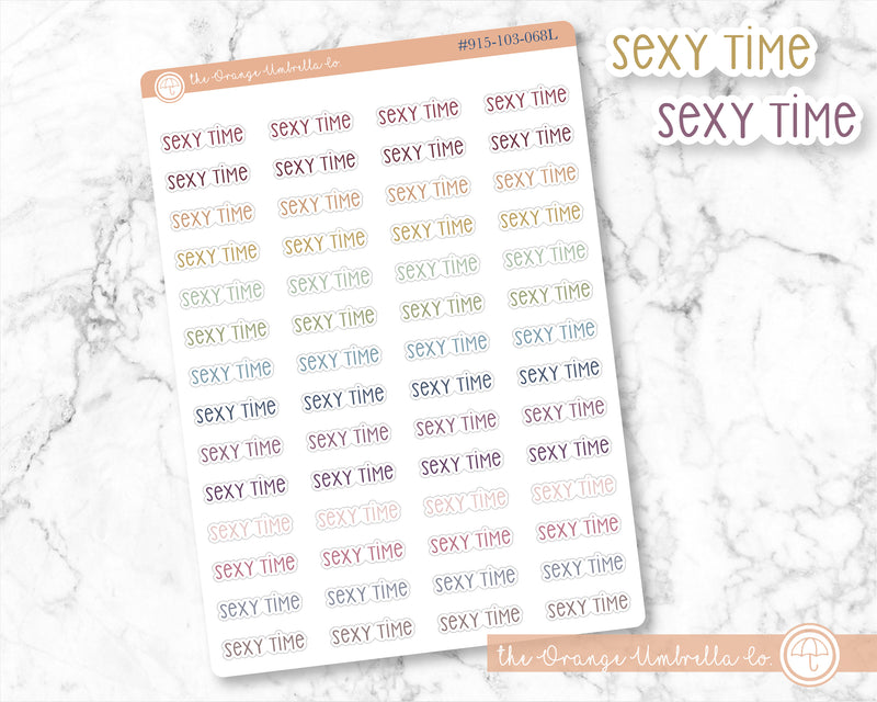 Sexy Time Script Planner Stickers | F3  | S-500 / 915-103-001L-WH
