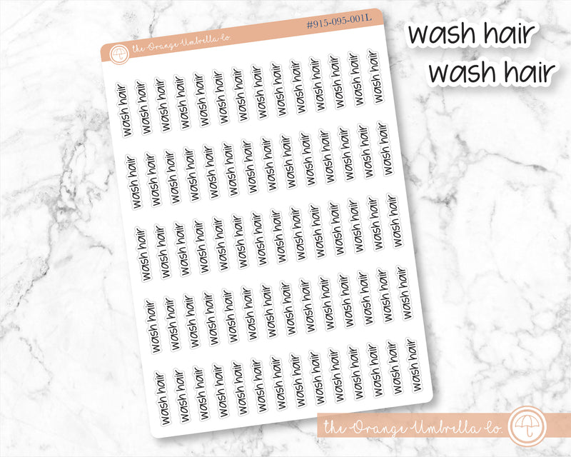 CLEARANCE | Wash Hair Jen Plans Script Planner Stickers | FJP  | 915-095/S-165